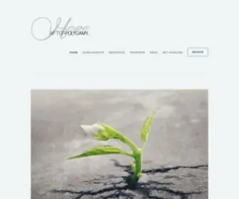 Hopeafterpolygamy.org(Hope After Polygamy) Screenshot