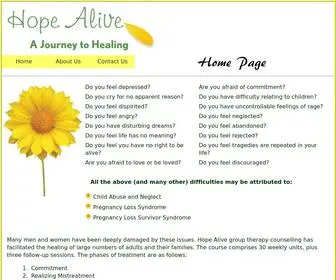 Hopealivepa.org(Hope Alive PA) Screenshot