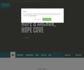 Hopeandanchor.co.uk(Accommodation Hope Cove South Devon) Screenshot