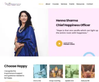 Hopeandhappinesscoach.com(Henna Sharma) Screenshot