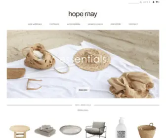 Hopeandmay.com(Hope & May) Screenshot