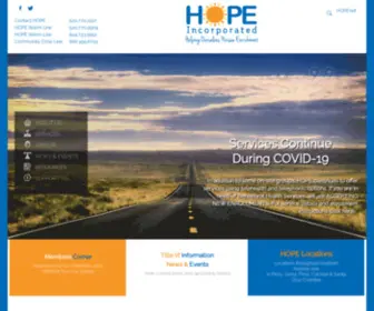 Hopearizona.org(HOPE's Mission) Screenshot