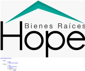 Hopebienesraices.net(Hope Bienes Raíces) Screenshot