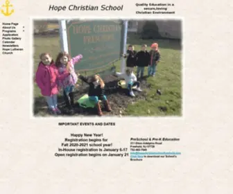 Hopechristianschoolfreehold.com(Hope Christian School) Screenshot