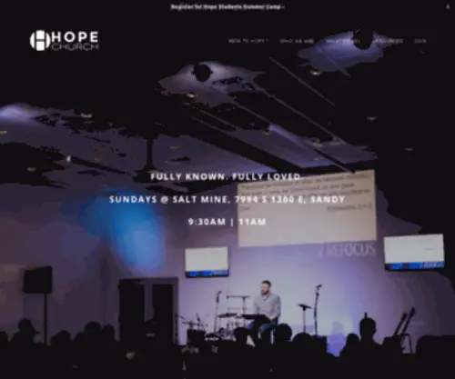 Hopechurchutah.com(Hope Church Utah) Screenshot