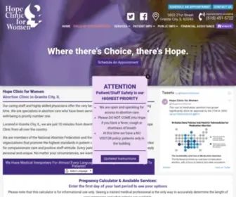 Hopeclinic.com(Abortion Clinic Granite City Illinois) Screenshot