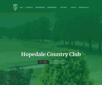 Hopedalecc.com(Hopedale CC) Screenshot