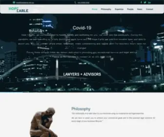Hopeearle.com.au(Hope Earle) Screenshot