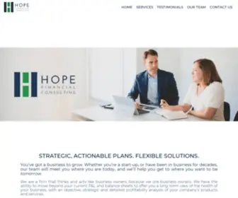 Hopefinancialconsulting.com(Hope Financial Consulting) Screenshot