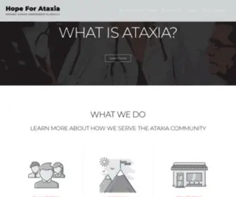 Hopeforataxia.org(HOPE FOR ATAXIA) Screenshot