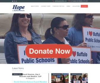 Hopeforbuffalo.com(Hope Jay for Buffalo School Board) Screenshot