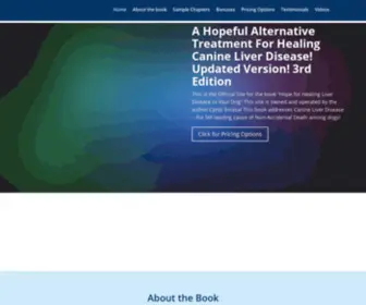 Hopeforhealing.com(Official Site of Hope For Healing Liver Disease in Your Dog) Screenshot