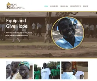 Hopeforhumanityinc.org(Hope for Humanity Inc) Screenshot