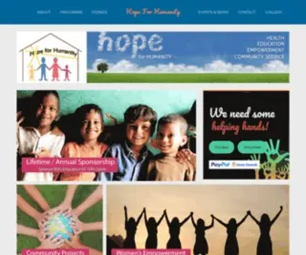 Hopeforhumanitymd.org(Just another WordPress site) Screenshot