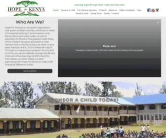 Hopeforkenya.org(Hope for Kenya) Screenshot