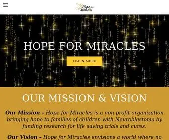 Hopeformiracles.org(Hope for Miracles) Screenshot