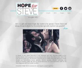 Hopeforsteve.com(HOPE for STEVE) Screenshot