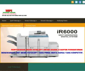 Hopefotocopy.com(Jual sewa mesin fotocopy) Screenshot