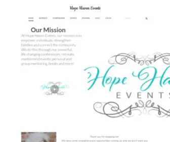 Hopehavenevents.com(Hope Haven Events) Screenshot