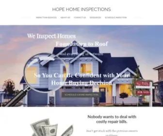 Hopehomeinspections.com(HOPE HOME INSPECTIONS) Screenshot