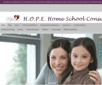 Hopehomeschoolconsulting.com(How to homeschool and how to start homeschooling today with the help of a Homeschool Consultant) Screenshot