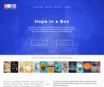 Hopeinabox.org(Hope in a Box) Screenshot