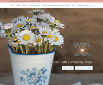 Hopeinautism.com(Hope in Autism) Screenshot