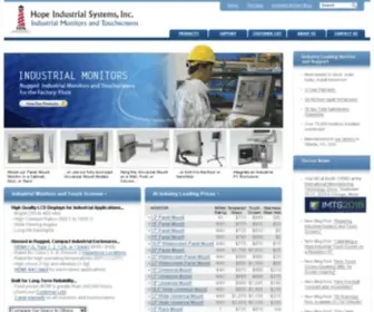 Hopeindustrial.com(Industrial Monitors & Touch Screens) Screenshot