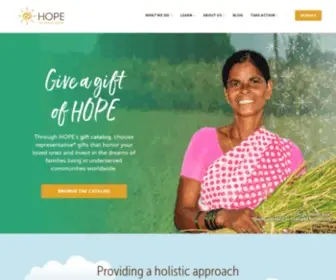 Hopeinternational.org(HOPE International) Screenshot