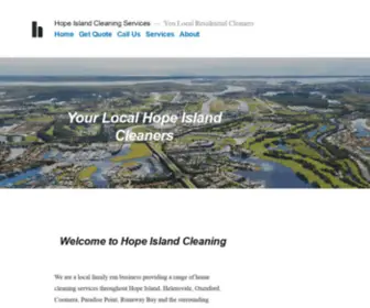 Hopeislandcleaning.com.au(You Local Residential Cleaners) Screenshot