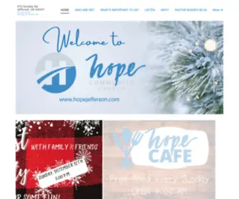 Hopejefferson.com(Church, Jefferson, Ohio, hope) Screenshot