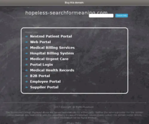 Hopeless-Searchformeaning.com(Hopeless Searchformeaning) Screenshot