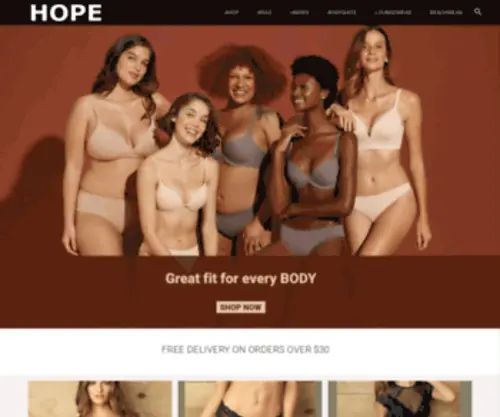 Hopelingerie.com.au(Hope lingerie) Screenshot