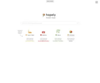 Hopely.org(Hopely Landing Page) Screenshot