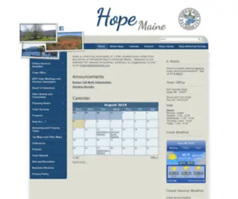 Hopemaine.org(Hope) Screenshot