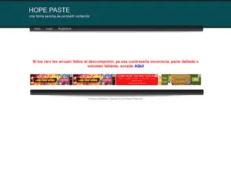Hopepaste.download(HOPE PASTE) Screenshot
