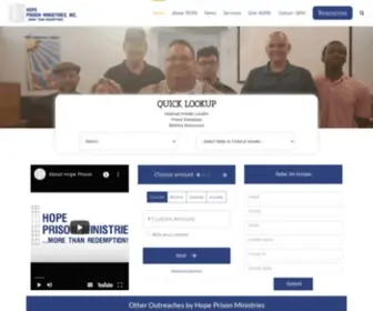 Hopeprisonministries.org(Hope Prison Ministries) Screenshot