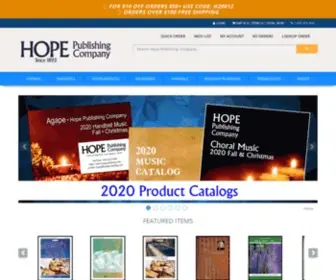 Hopepublishing.com(Hope Publishing Company) Screenshot