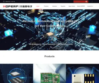 Hoperf.com(Reliable original manufacturer of IoT key components) Screenshot