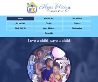 Hoperisinghomes.org(Hope Rising Homes) Screenshot