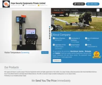 Hopesecurity.org(Hope Security Equipments Private Limited) Screenshot
