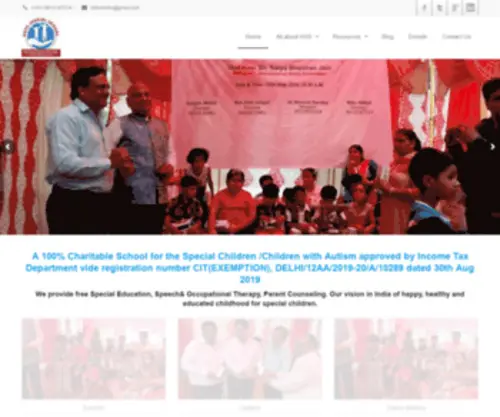 Hopespecialschool.com(A 100% Charitable School for the Special Children /Children with Autism) Screenshot