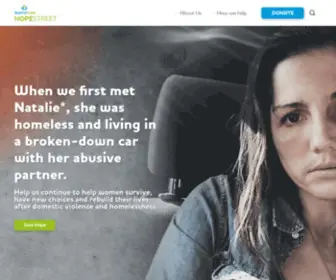 Hopestreet.org.au(Practical help for people and communities in disadvantage) Screenshot