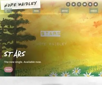 Hopewaidley.com(Official website of singer/songwriter Hope Waidley) Screenshot
