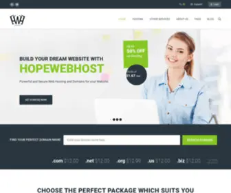 Hopewebhost.com(Premium cPanel Web Hosting Resellers and VPS) Screenshot