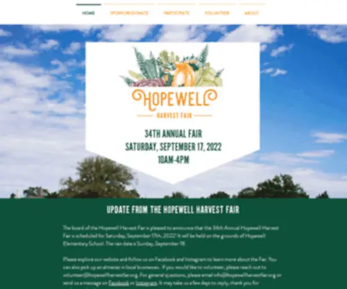 Hopewellharvestfair.org(Hopewell Harvest Fair) Screenshot