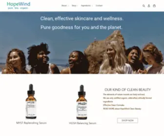 Hopewindhome.com(HopeWind Clean Skincare) Screenshot