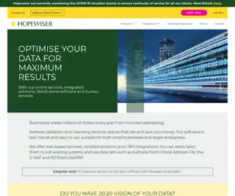 Hopewiser.com.au(Address Management Software & Services) Screenshot