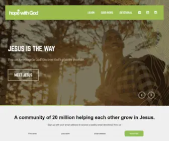 Hopewithgod.com(Hope with God) Screenshot