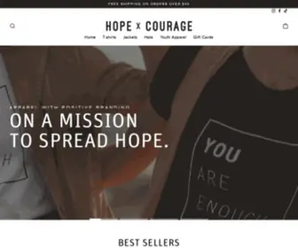 Hopexcourage.com(Hope x Courage) Screenshot